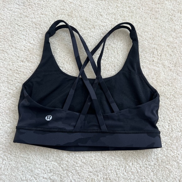 Lululemon black camo energy sports bra size 6 - Picture 4 of 5